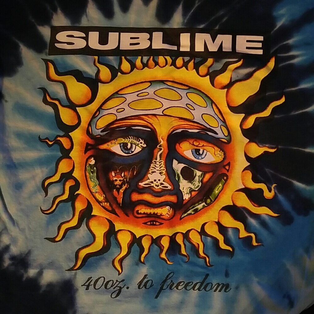 -SOLD- Sublime 40 oz to Freedom Blue Tee